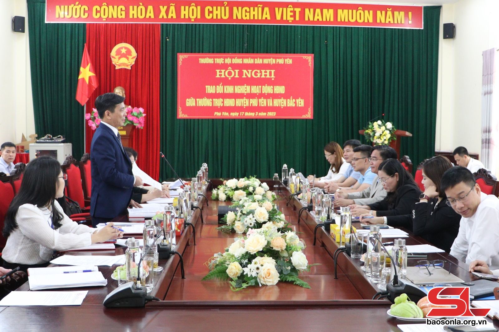 Ngày 17/3, Đoàn công tác của Thường trực HĐND huyện Bắc Yên đã trao đổi kinh nghiệm hoạt động HĐND tại huyện Phù Yên.