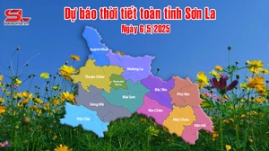 Dự báo thời tiết toàn tỉnh Sơn La ngày 6/5/2025