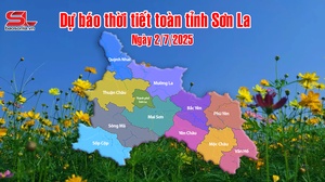 Dự báo thời tiết toàn tỉnh Sơn La ngày 2/7/2025