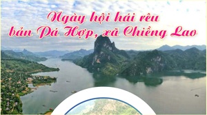 Ngày hội hái rêu bản Pá Hợp, xã Chiềng Lao