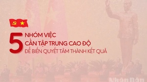 Năm nhóm việc cần tập trung cao độ để biến quyết tâm thành kết quả