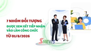 7 nhóm đối tượng được xem xét tiếp nhận vào làm công chức từ 01/8/2026