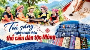 Tỏa sáng nghệ thuật thêu thổ cẩm dân tộc Mông