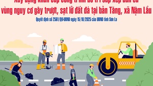 Xây dựng khẩn cấp công trình bố trí sắp xếp dân cư vùng nguy cơ gây trượt, sạt lở đất đá tại bản Tăng, xã Nậm Lầu
