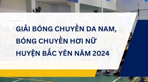 Giải bóng chuyền da nam, bóng chuyền hơi nữ huyện Bắc Yên năm 2024