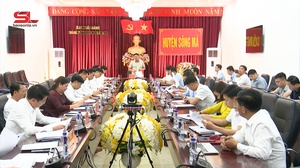 Đồng chí Phó Bí thư Thường trực Tỉnh ủy làm việc với Huyện ủy Sông Mã