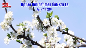 Dự báo thời tiết toàn tỉnh Sơn La ngày 7/1/2026