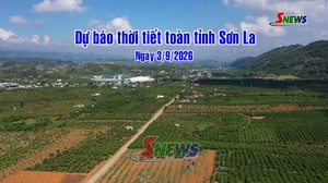 Dự báo thời tiết toàn tỉnh Sơn La ngày 3/9/2026