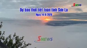 Dự báo thời tiết toàn tỉnh Sơn La ngày 14/9/2026

