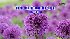 Dự báo thời tiết toàn tỉnh Sơn La ngày 27/9/2026