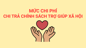 Mức chi phí chi trả chính sách trợ giúp xã hội