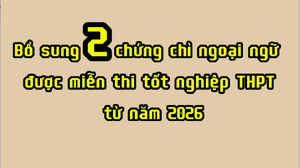 Bổ sung 2 chứng chỉ ngoại ngữ được miễn thi tốt nghiệp THPT từ năm 2026