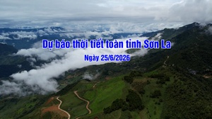 Dự báo thời tiết toàn tỉnh Sơn La ngày 25/6/2026