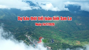 Dự báo thời tiết toàn tỉnh Sơn La ngày 24/7/2026
