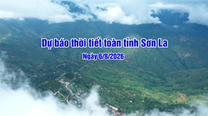 Dự báo thời tiết toàn tỉnh Sơn La ngày 6/8/2026