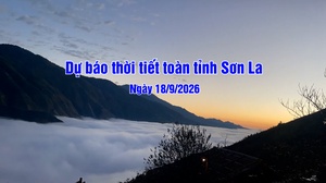 Dự báo thời tiết toàn tỉnh Sơn La ngày 18/9/2026