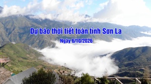 Dự báo thời tiết toàn tỉnh Sơn La ngày 06/10/2026