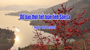 Dự báo thời tiết toàn tỉnh Sơn La ngày 30/10/2026