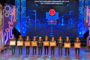 45 công trình khoa học được trao Giải thưởng sáng tạo khoa học công nghệ Việt Nam năm 2020