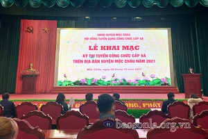 Mộc Châu thi tuyển công chức cấp xã năm 2021