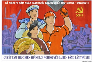 Tổ chức tuyên truyền, cổ động trực quan kỷ niệm 75 năm Ngày Toàn quốc kháng chiến