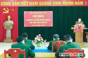 Phù Yên tập trung thực hiện công tác quốc phòng, quân sự địa phương năm 2022