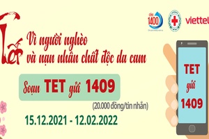 Phát động nhắn tin ủng hộ "Tết vì người nghèo và nạn nhân chất độc da cam"