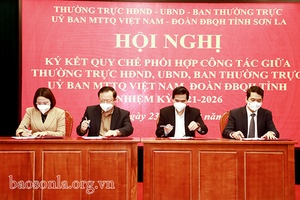 Ký kết quy chế phối hợp công tác nhiệm kỳ 2021-2026