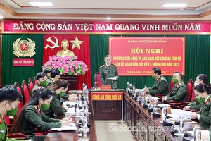 Hội nghị đối thoại giữa Đảng ủy, Ban Giám đốc Công an tỉnh với cán bộ, đoàn viên, hội viên