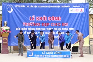 Khởi công “Trường đẹp cho em” tại xã Mường Bám
