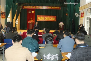 Lãnh đạo Thành phố làm việc với phường Chiềng Sinh