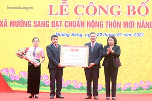 Mường Sang đạt chuẩn nông thôn mới nâng cao