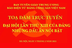 Tọa đàm trực tuyến “Đại hội lần thứ XIII của Đảng và những dấu ấn nổi bật”