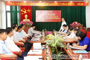 Ban Thường vụ thành ủy Sơn La làm việc với Hiệp hội doanh nghiệp tỉnh
