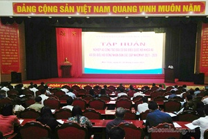 Mộc Châu tập huấn nghiệp vụ công tác bầu cử 