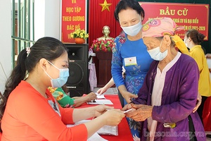 Đến 15h 00 phút, tỉnh Sơn La đạt 96,3% cử tri đi bỏ phiếu