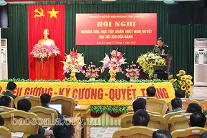 Đảng ủy Bộ đội Biên phòng tỉnh: Quán triệt Nghị quyết Đại hội lần thứ XIII của Đảng