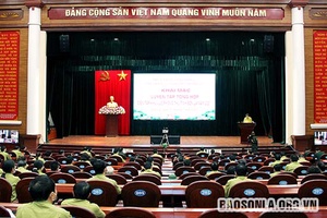 Khai mạc luyện tập tổng hợp diễn tập KVPT tỉnh năm 2021