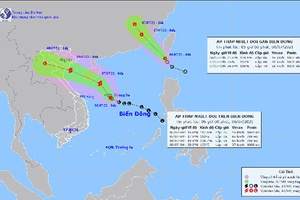Áp thấp nhiệt đới khả năng mạnh thành bão trong 24 giờ tới