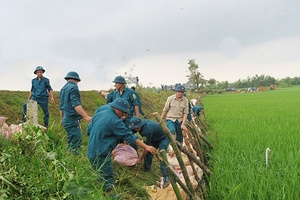 Nâng cao năng lực cho lực lượng xung kích phòng chống thiên tai cấp xã