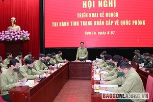 Tập trung, thống nhất, lập công hoàn thành xuất sắc nhiệm vụ diễn tập