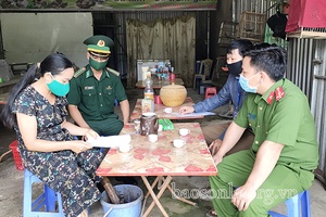 Đồn Biên phòng Mường Lạn vận động nhà hàng, quán ăn chấp hành nghiêm các biện pháp phòng, chống dịch bệnh COVID-19