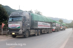 Sơn La ủng hộ tỉnh Đồng Nai và tỉnh Bình Dương 103 tấn nhu yếu phẩm