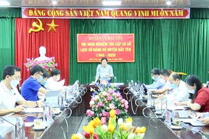 Nghiệm thu cấp cơ sở cuốn lịch sử Đảng bộ huyện Bắc Yên giai đoạn năm 1945-2020