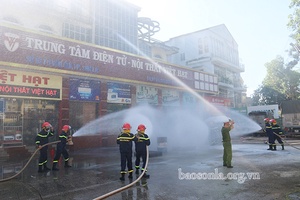 Thực tập phương án chữa cháy và CNCH tại cơ sở kinh doanh