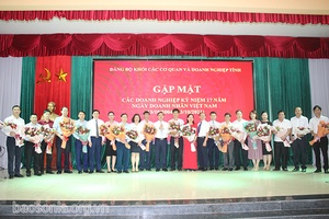 Đảng ủy Khối các cơ quan và doanh nghiệp tỉnh gặp mặt các doanh nghiệp