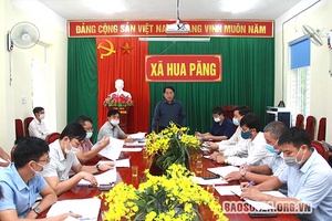 Kiểm tra tiến độ thực hiện các tiêu chí nông thôn mới tại xã Hua Păng