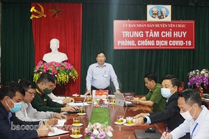 Yên Châu tổ chức Hội nghị trực tuyến triển khai phòng, chống dịch Covid-19