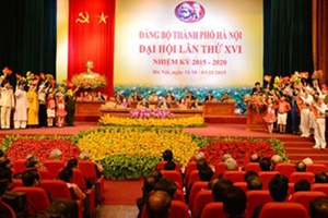 Khai mạc trọng thể Đại hội đại biểu Đảng bộ Thành phố Hà Nội lần thứ XVI 