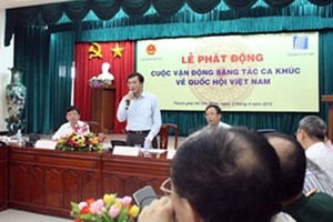 Sáng tác ca khúc chào mừng 70 năm ngày Tổng tuyển cử đầu tiên 